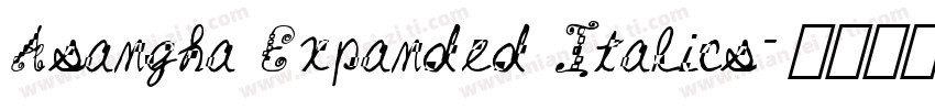 Asangha Expanded Italics字体转换